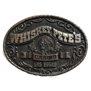 Vintage Whiskey Pete’s Casino belt buckle